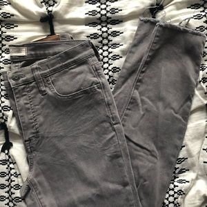 Madewell Grey 9” High Rise Skinny Jeans